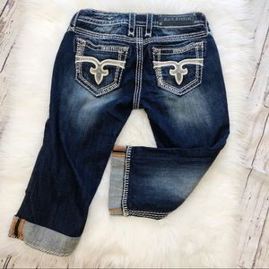 Rock Revival Kella Crop Jeans in Keila C2 Size 27